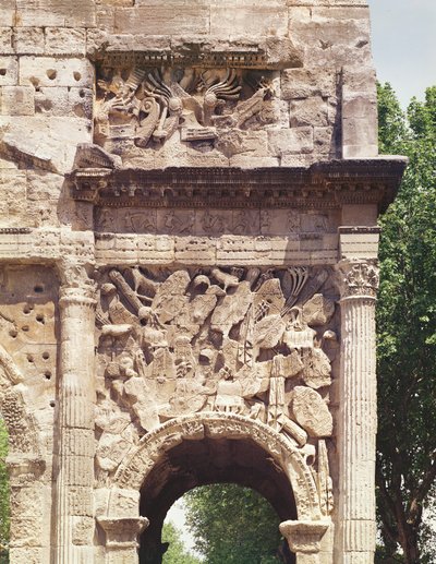 Detail der Kämpfer vom rechten Bogen des Arc de Triomphe Foto von Roman